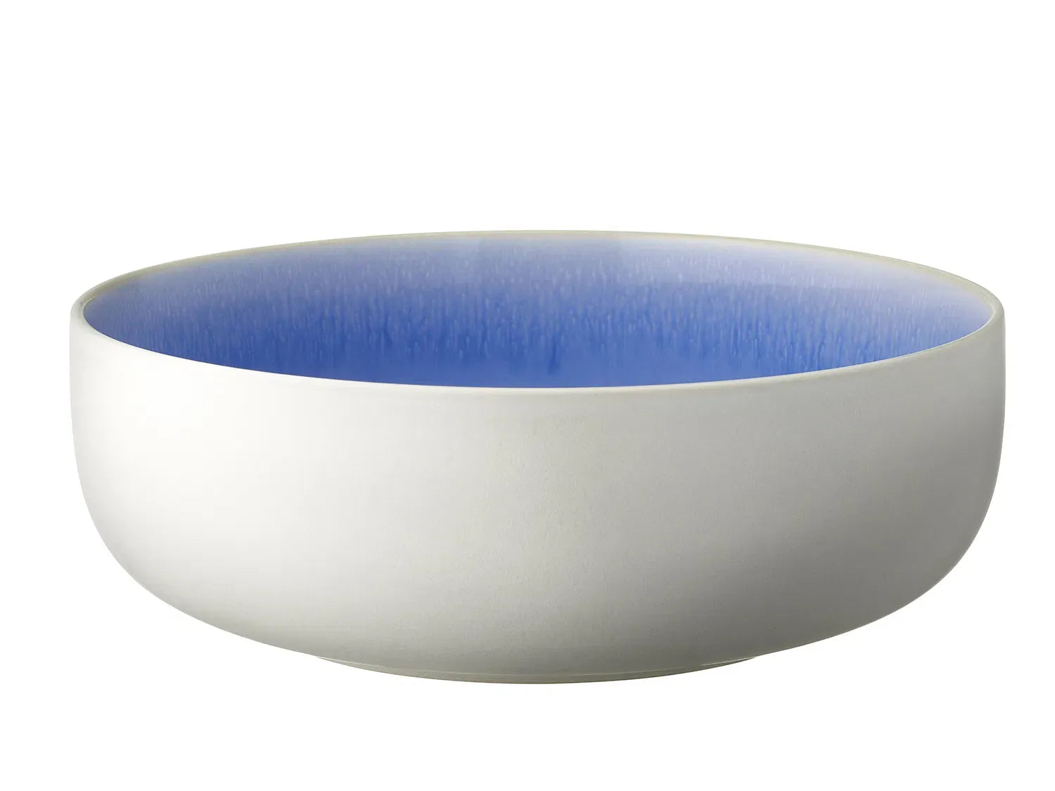 STUDIO NORTH SKÅL 25 CM HVID/SHINYBLÅ