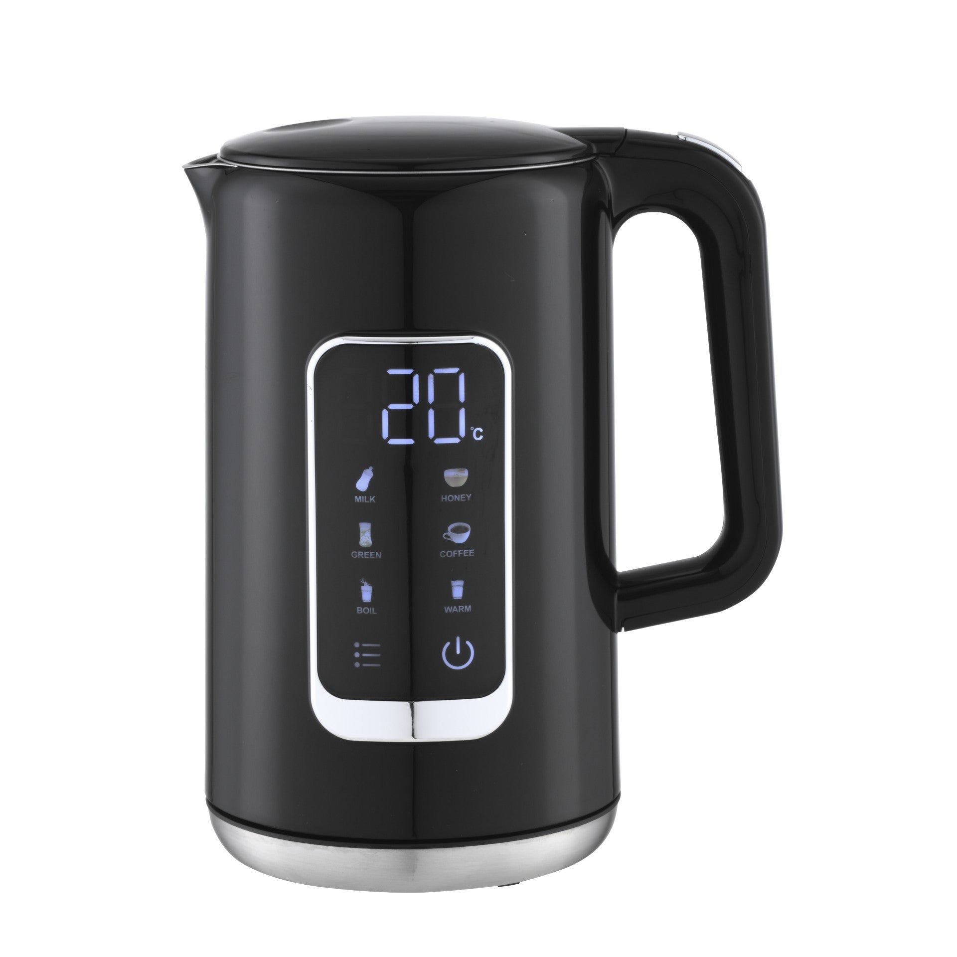 CONZEPT EL-KEDEL DOB.VÆG SORT 1,7 L M/DISPLAY