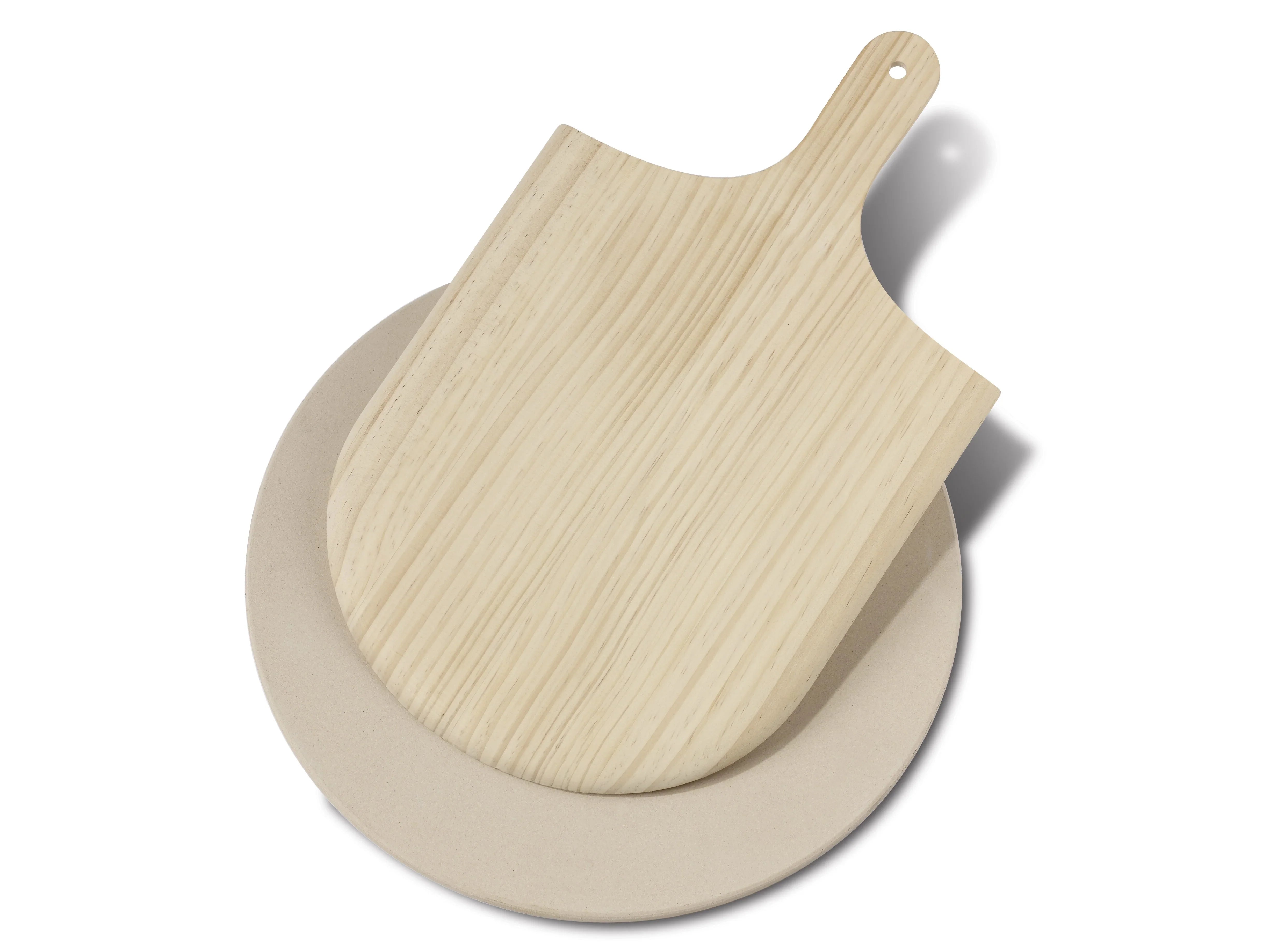 BAGE/PIZZASTEN MED SPADE 37,5 CM Ø