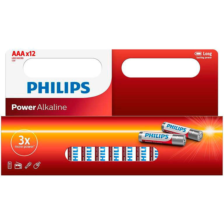 BATTERI "AAA" 12-PAK PHILIPS