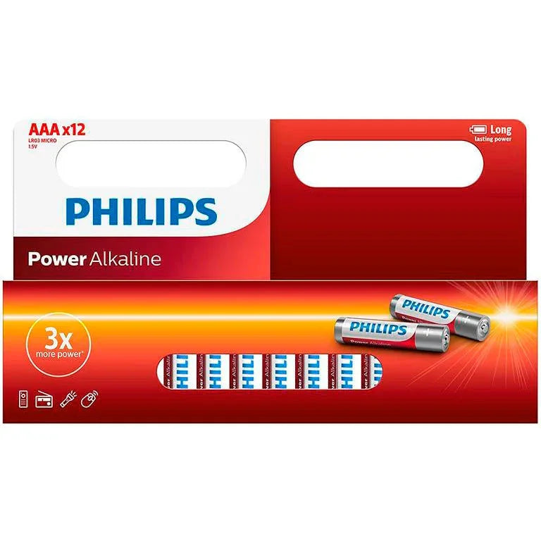 BATTERI "AAA" 12-PAK PHILIPS