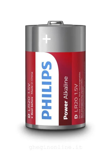 BATTERI "D" LR20 2-PAK PHILIPS
