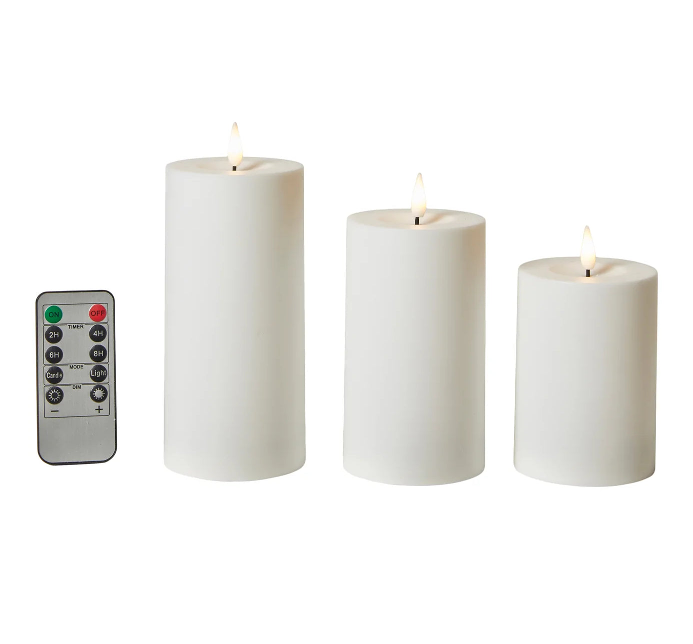 DA'CORE BLOKLYSSÆT 3 STR. TIL UDE OG INDE HVID