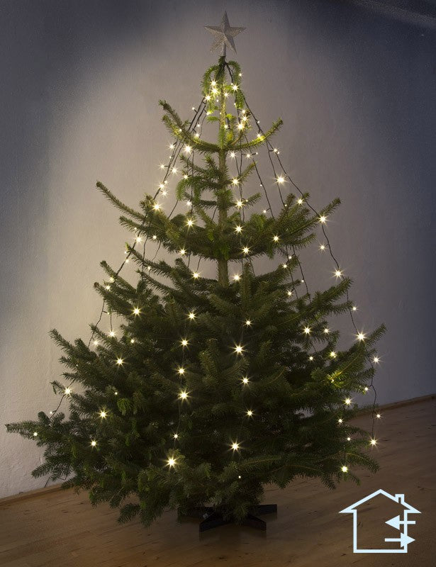 CONZEPT JULETRÆS LYSKÆDE MED TOPRING 330 LED