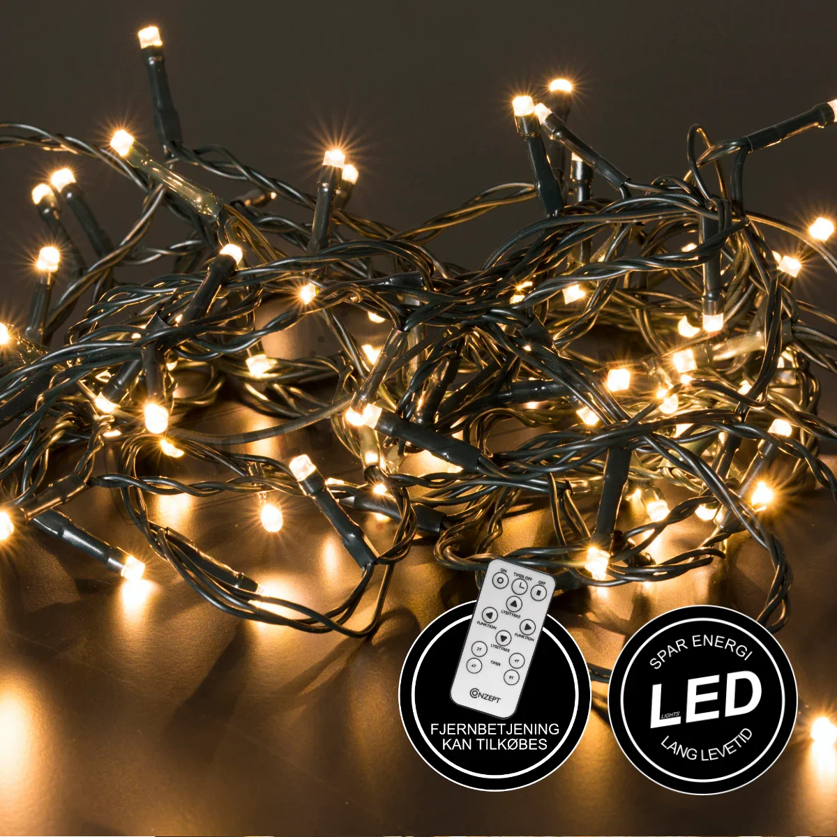 CONZEPT LYSKÆDE 480 LED MED CHIP