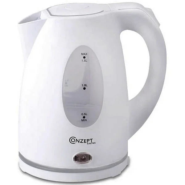 CONZEPT EL-KEDEL HVID 1,5 LITER