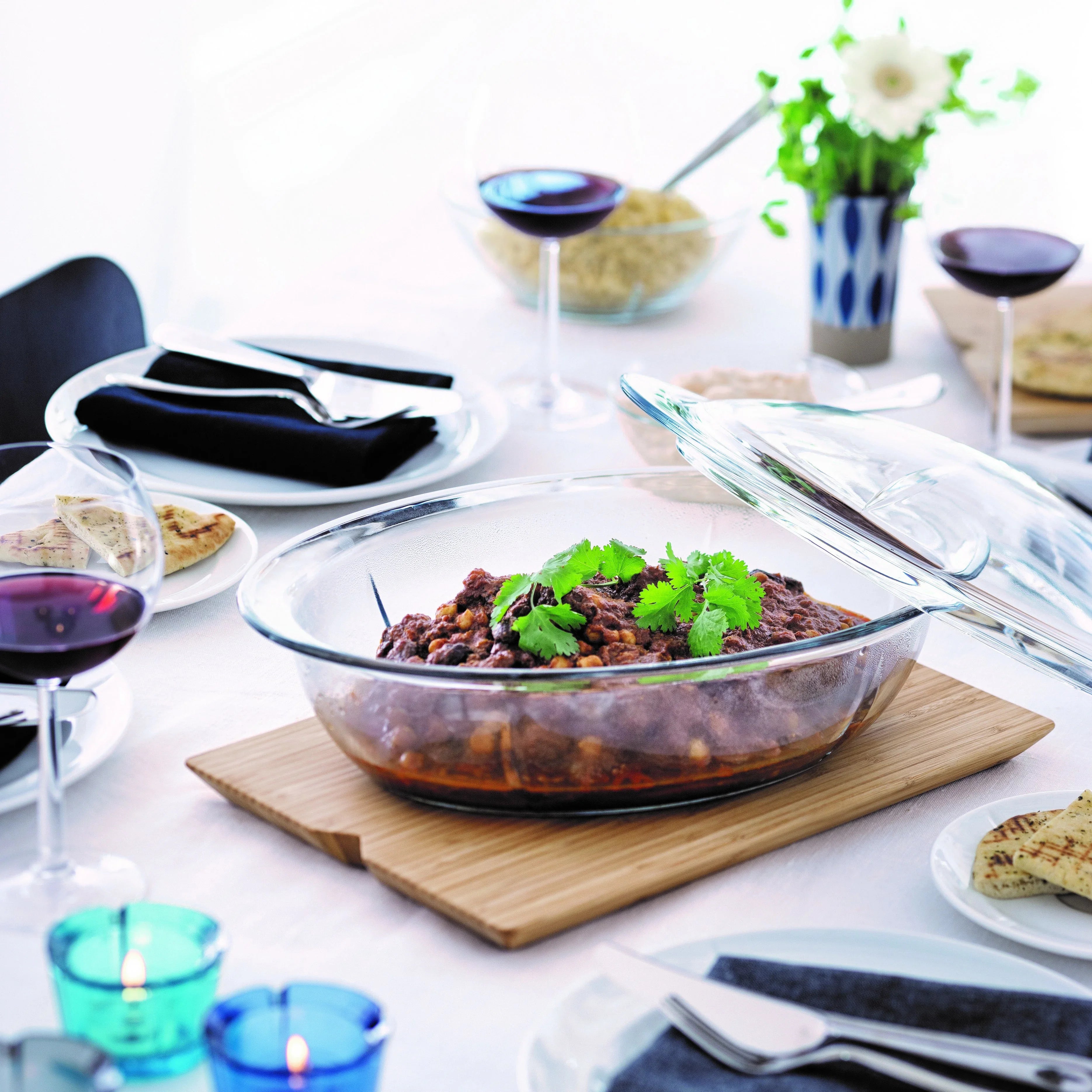 ROSENDAHL GRAND CRU COCOTTE 5,4 LTR. MED GLASLÅG