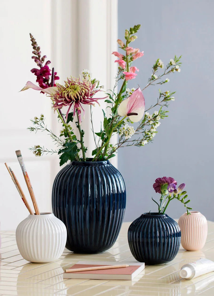 HAMMERSHØI VASE 12,5 CM INDIGO