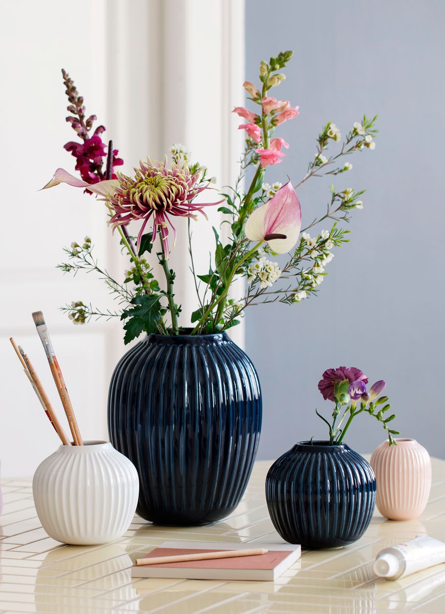 HAMMERSHØI VASE 20 CM INDIGO