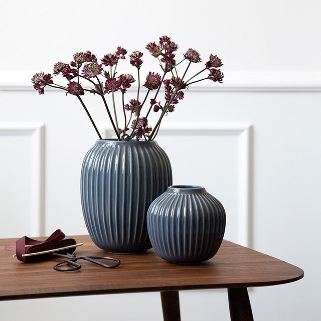 HAMMERSHØI VASE 20 CM GRÅ