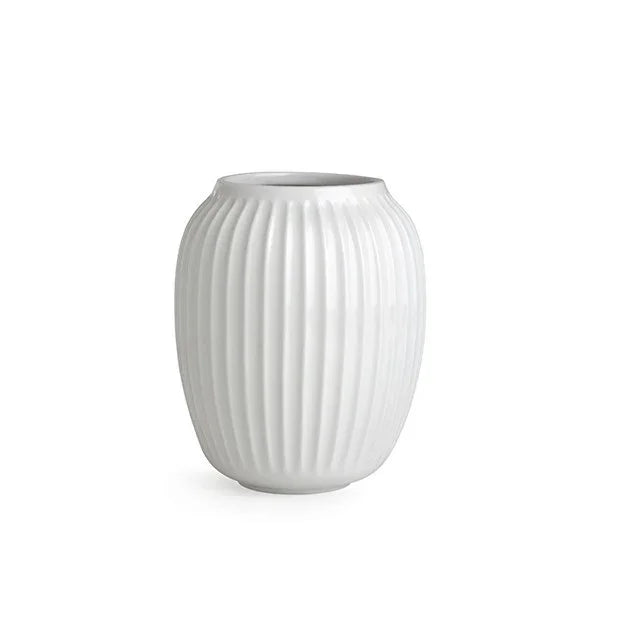 HAMMERSHØI VASE 20 CM HVID