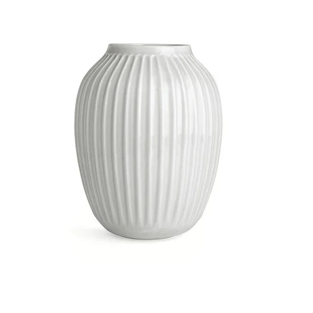 HAMMERSHØI VASE 25 CM HVID