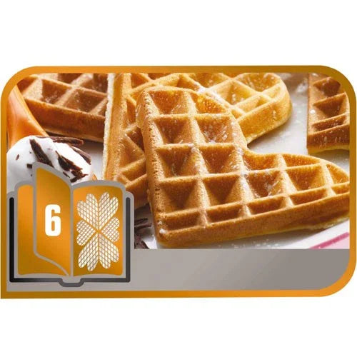 TEFAL SNACK COLLECTION PLADE 6: HJERTEVAFFEL