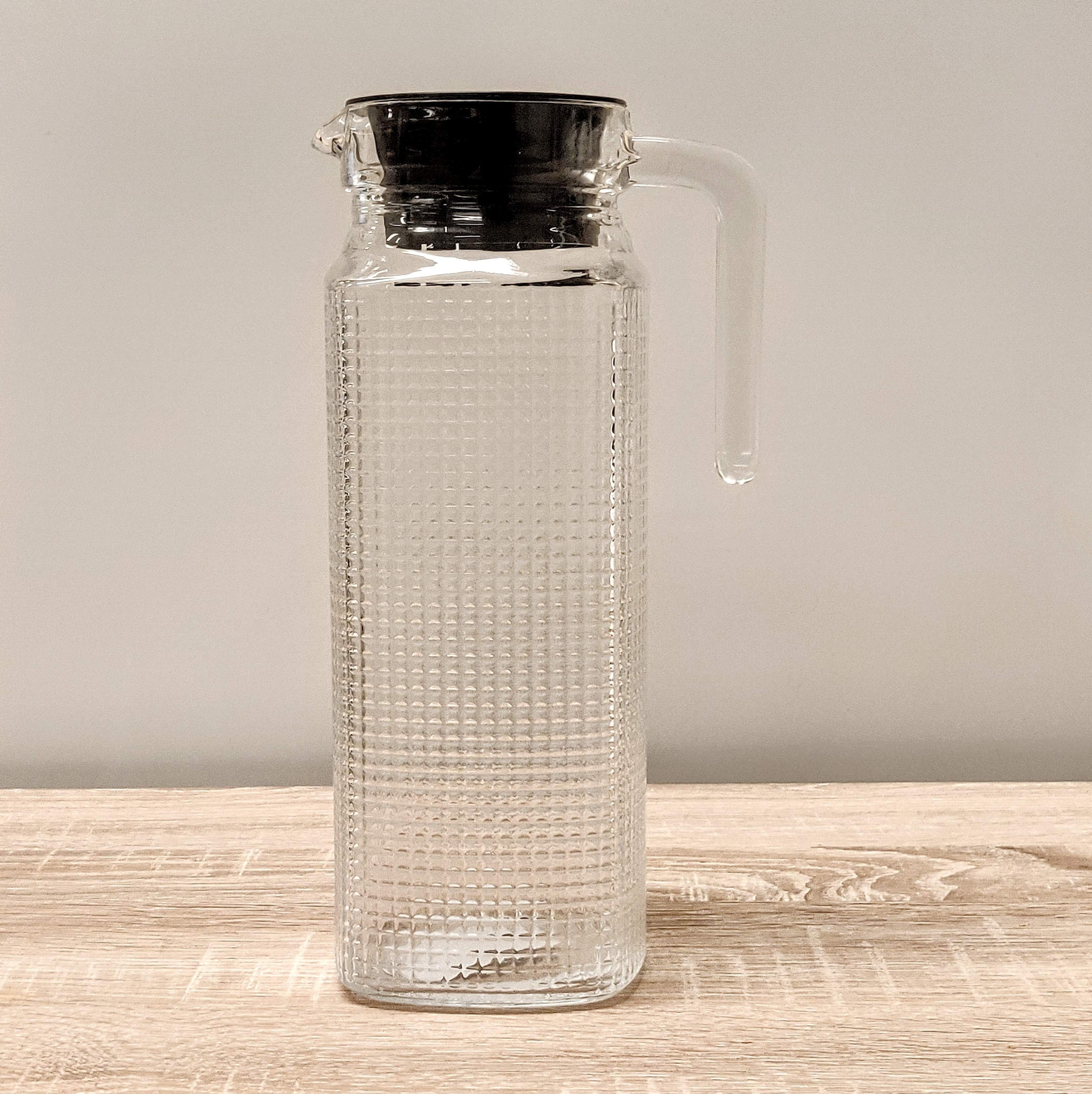 KØLESKABSKANDE FIRKANTET GLAS 1 LITER
