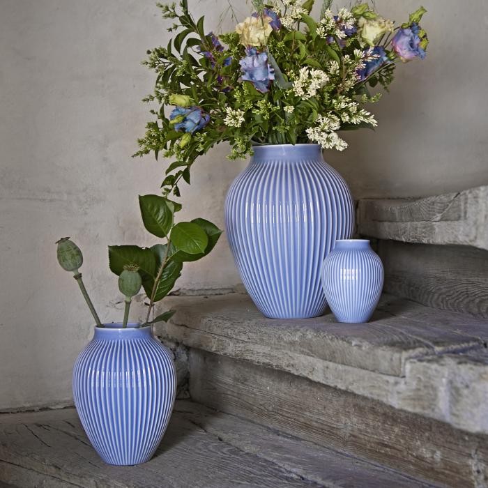 KNABSTRUP VASE 20 CM LAVENDELBLÅ