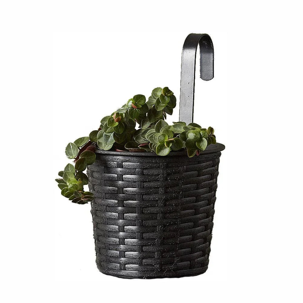 KURV MED KROG SORT FLET 16CM