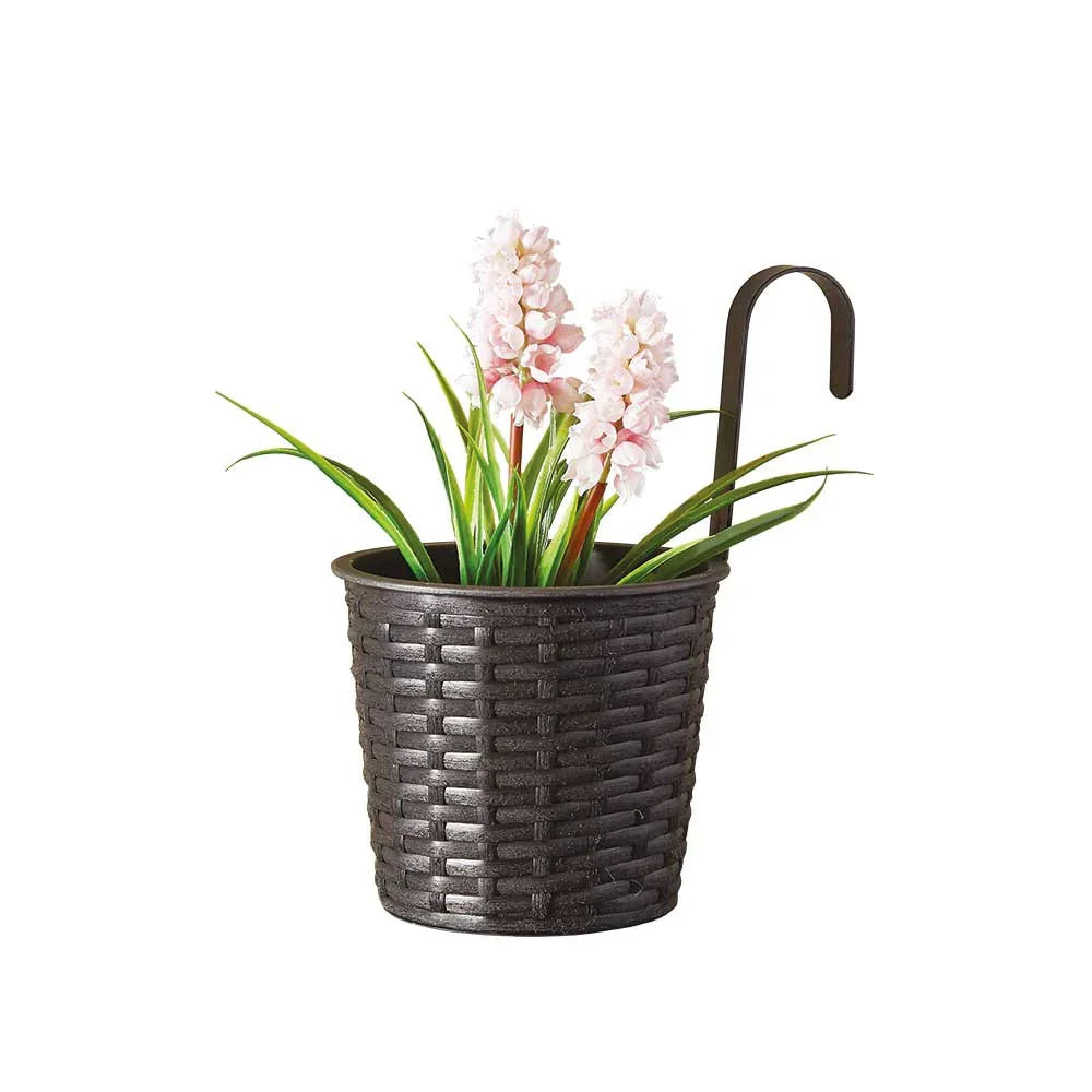 KURV MED KROG SORT FLET 16CM