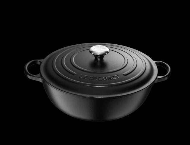 LE CREUSET STEGEGRYDE 32 CM/7 L MAT SORT