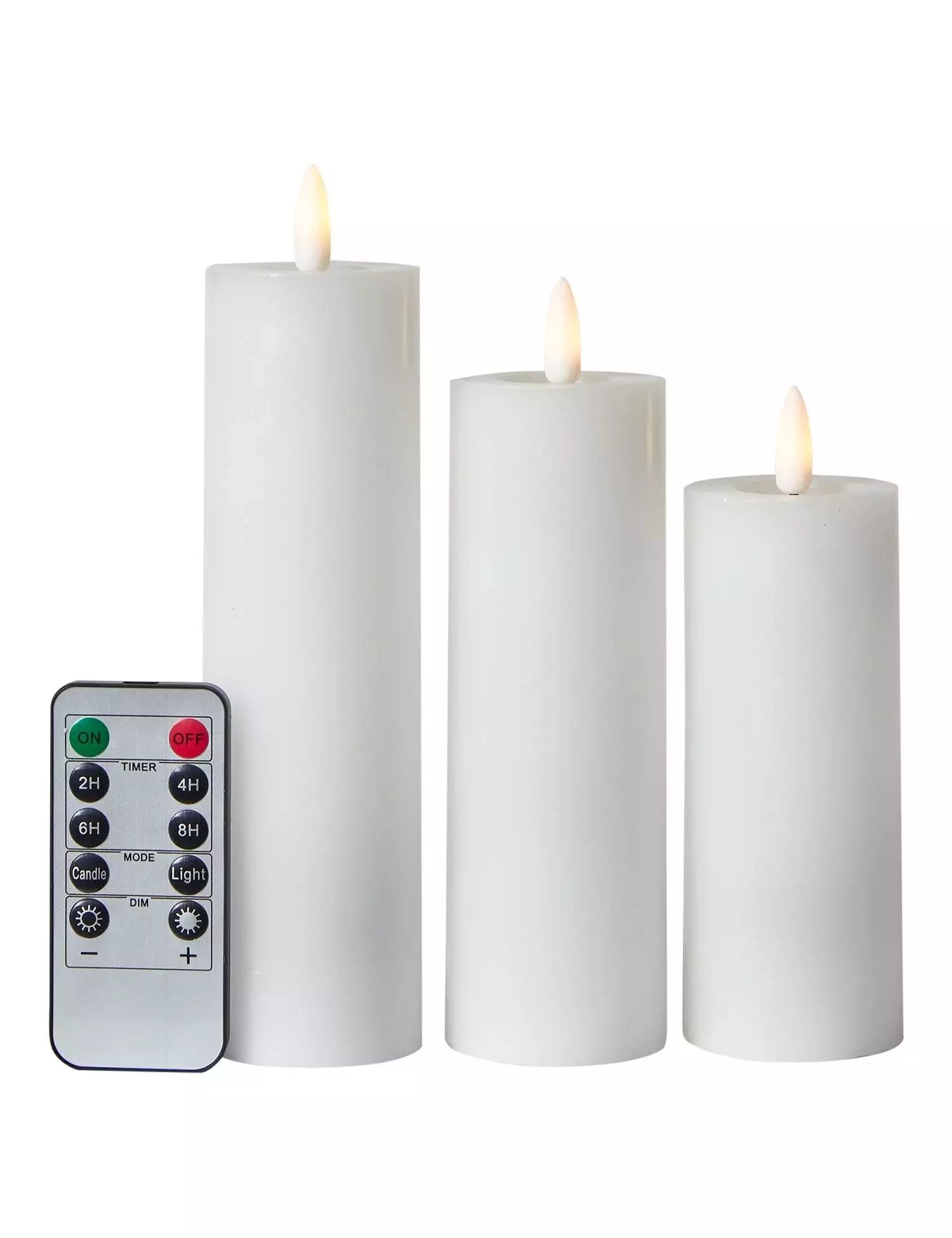 LED BLOKLYS 3D 5 Ø 3-PAK HVID