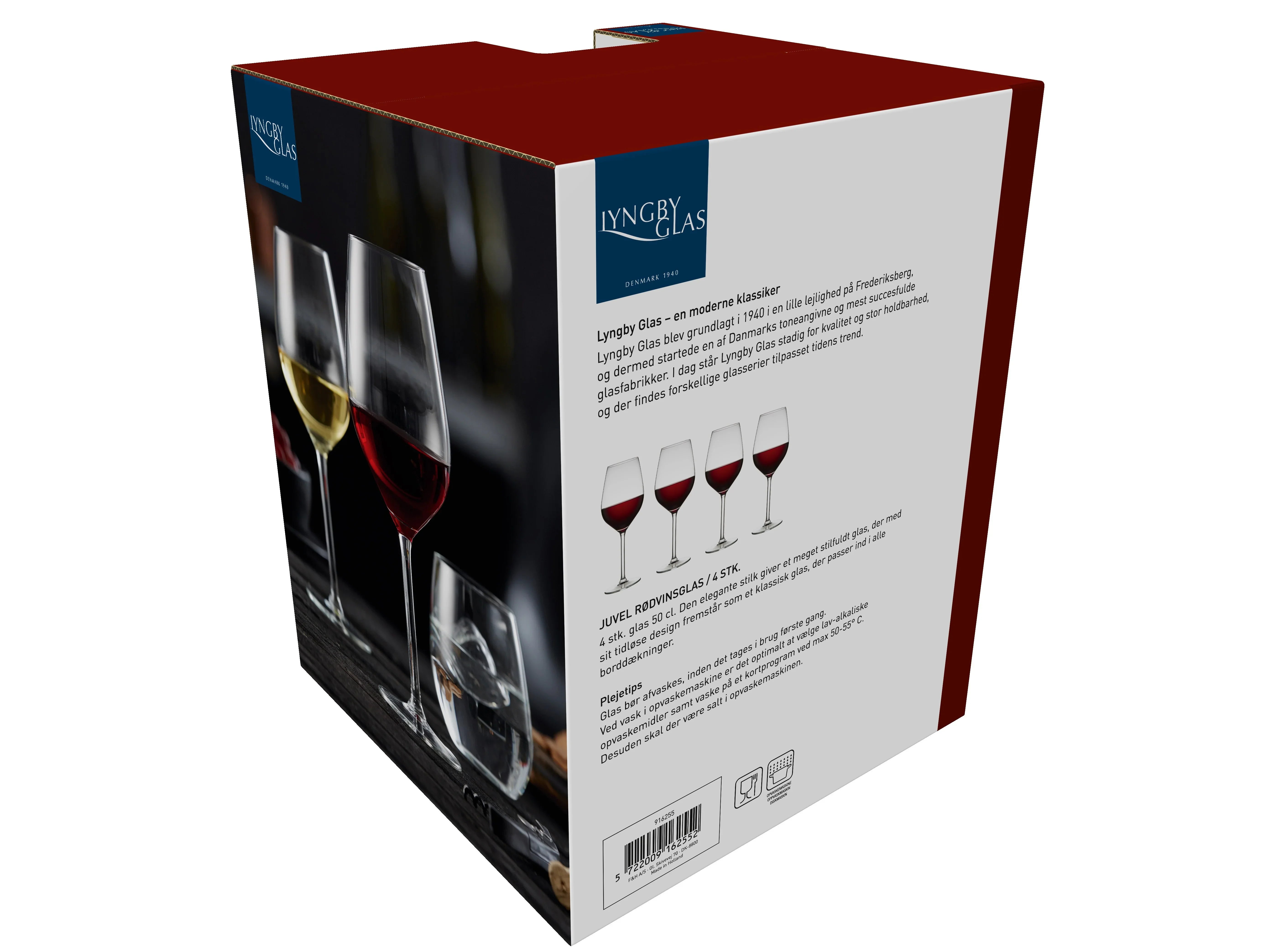 LYNGBY JUVEL RØDVINSGLAS 50 CL 4-PAK