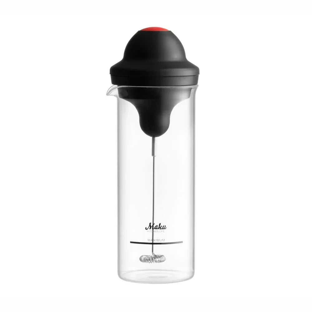 MAKU ELEKTRISK MÆLKESKUMMER MED GLAS 450 ML