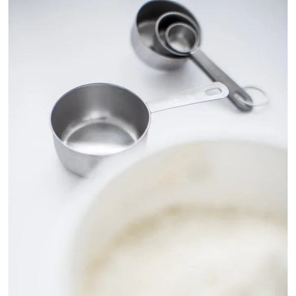 GASTROMAX MÅLESKEER STÅL 4 DELE