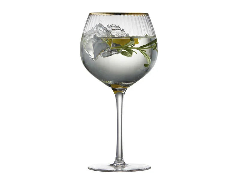 LYNGBY PALERMO GOLD GIN GLAS 65 CL 4-PAK