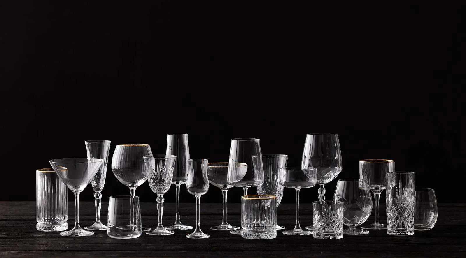 LYNGBY PALERMO GOLD GIN GLAS 65 CL 4-PAK