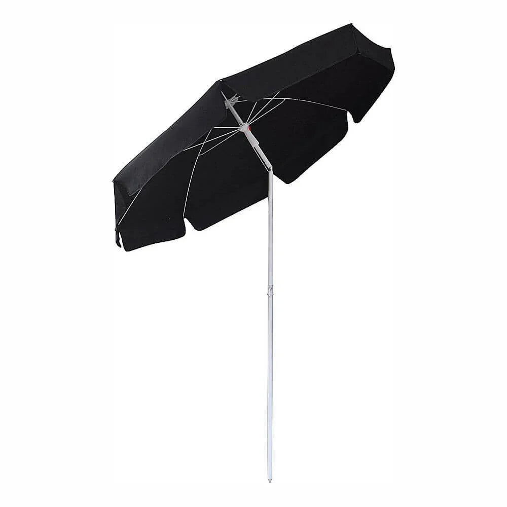 PARASOL MED TILT SORT Ø180CM