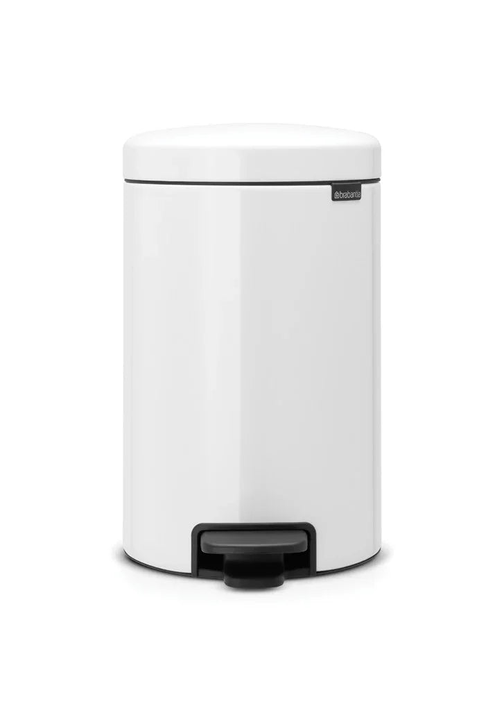 BRABANTIA PEDALSPAND 12 LTR HVID