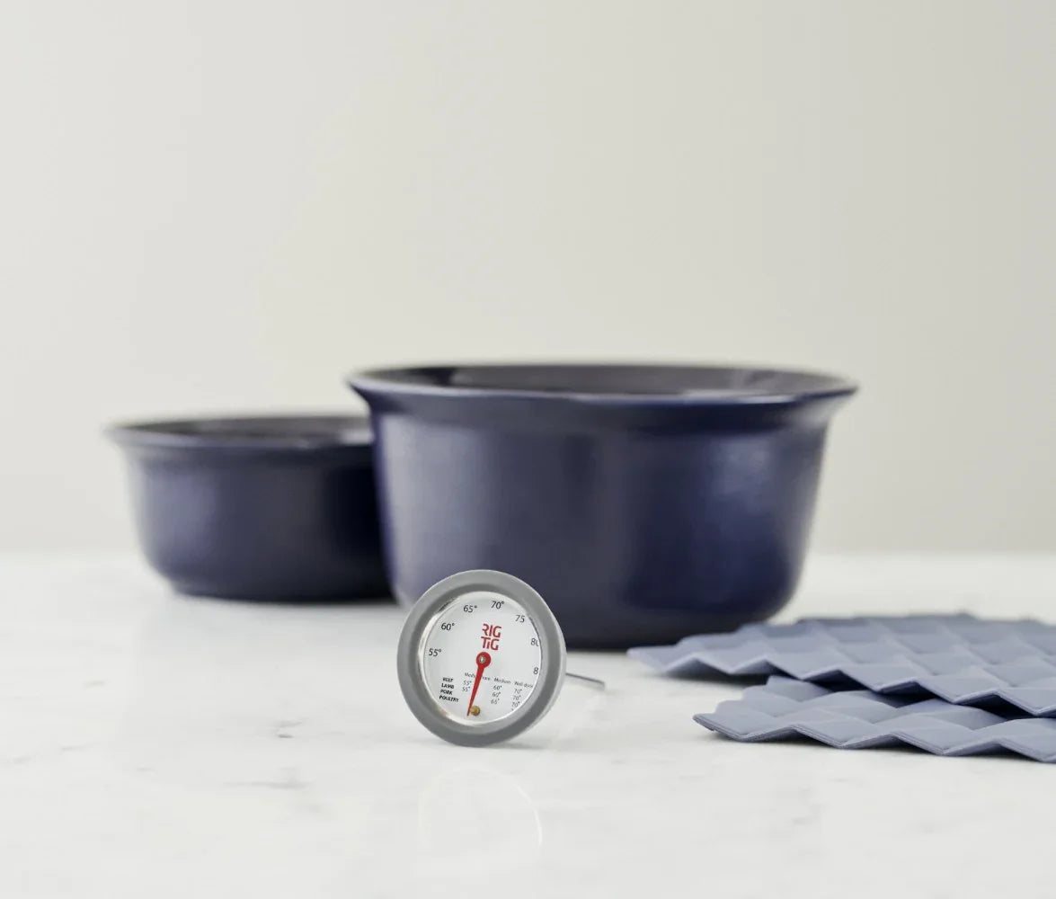 RIGTIG by STELTON GRYDELAPPER 2-PAK GRÅ SILIKONE