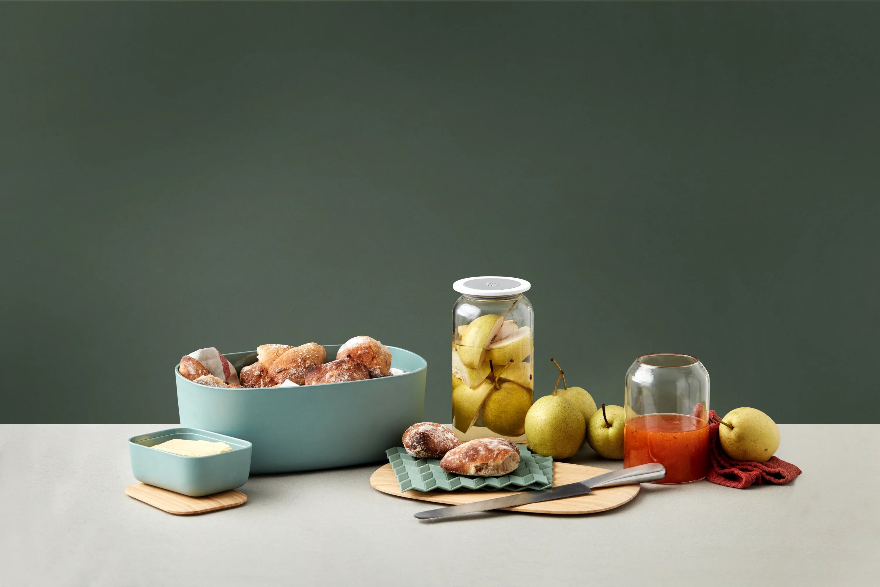 RIGTIG by STELTON GRYDELAPPER 2-PAK GRØN SILIKONE