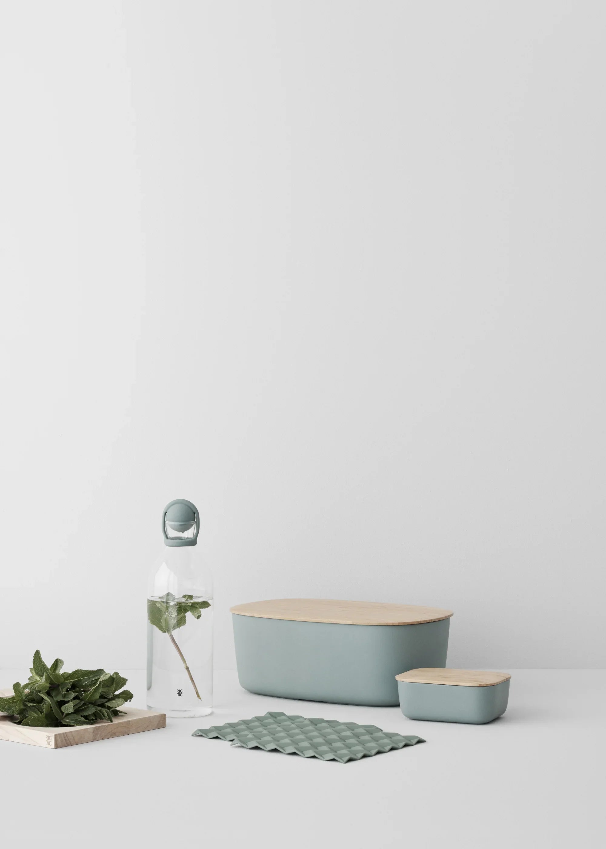 RIGTIG by STELTON GRYDELAPPER 2-PAK GRØN SILIKONE