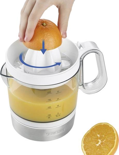 SEVERIN CITRUSPRESSER 85 W HVID/STÅL
