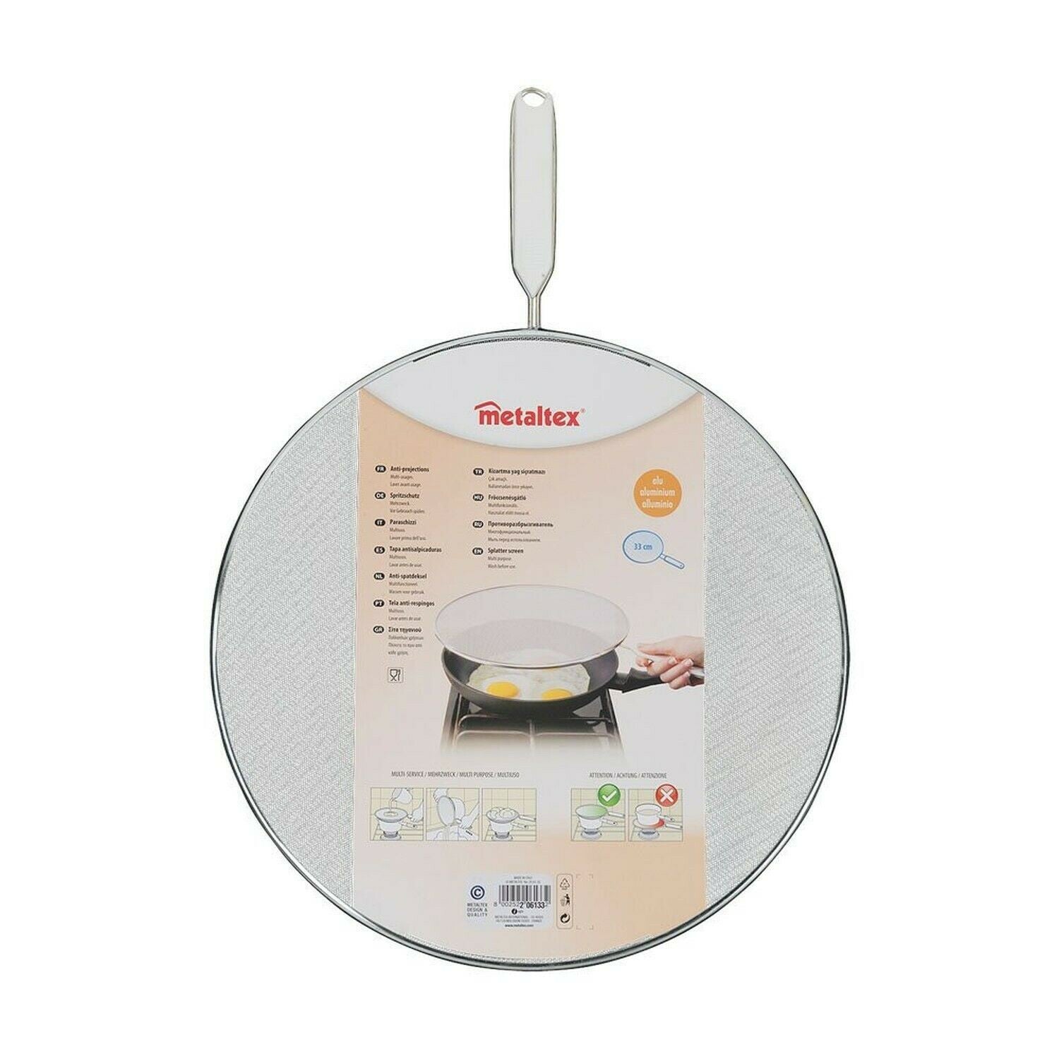 METALTEX STÆNKLÅG 33 CM METAL