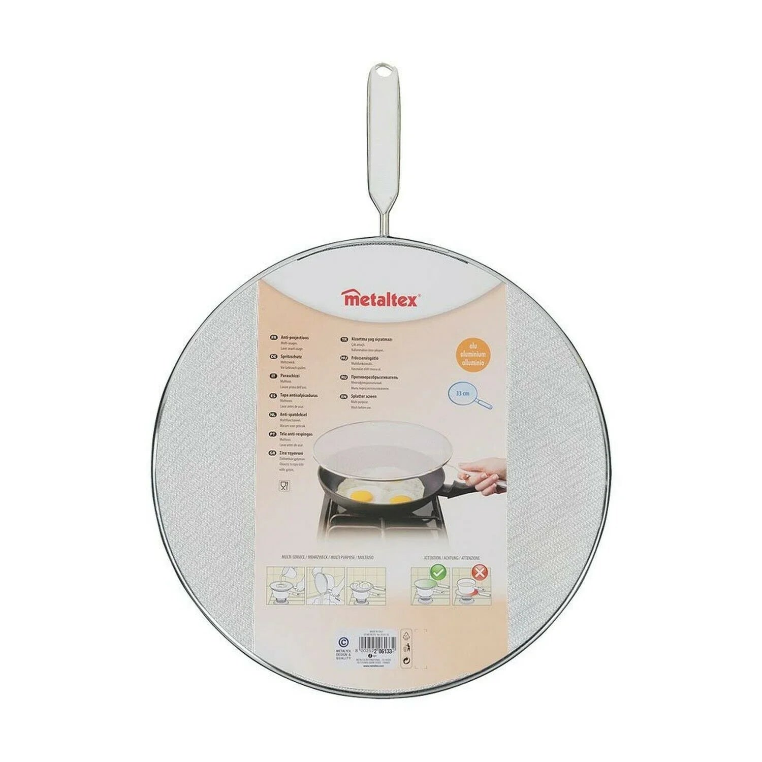 METALTEX STÆNKLÅG 33 CM METAL