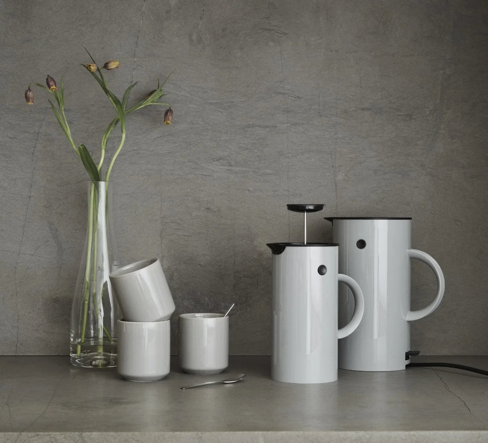 STELTON STEMPELKANDE HVID 1 LITER