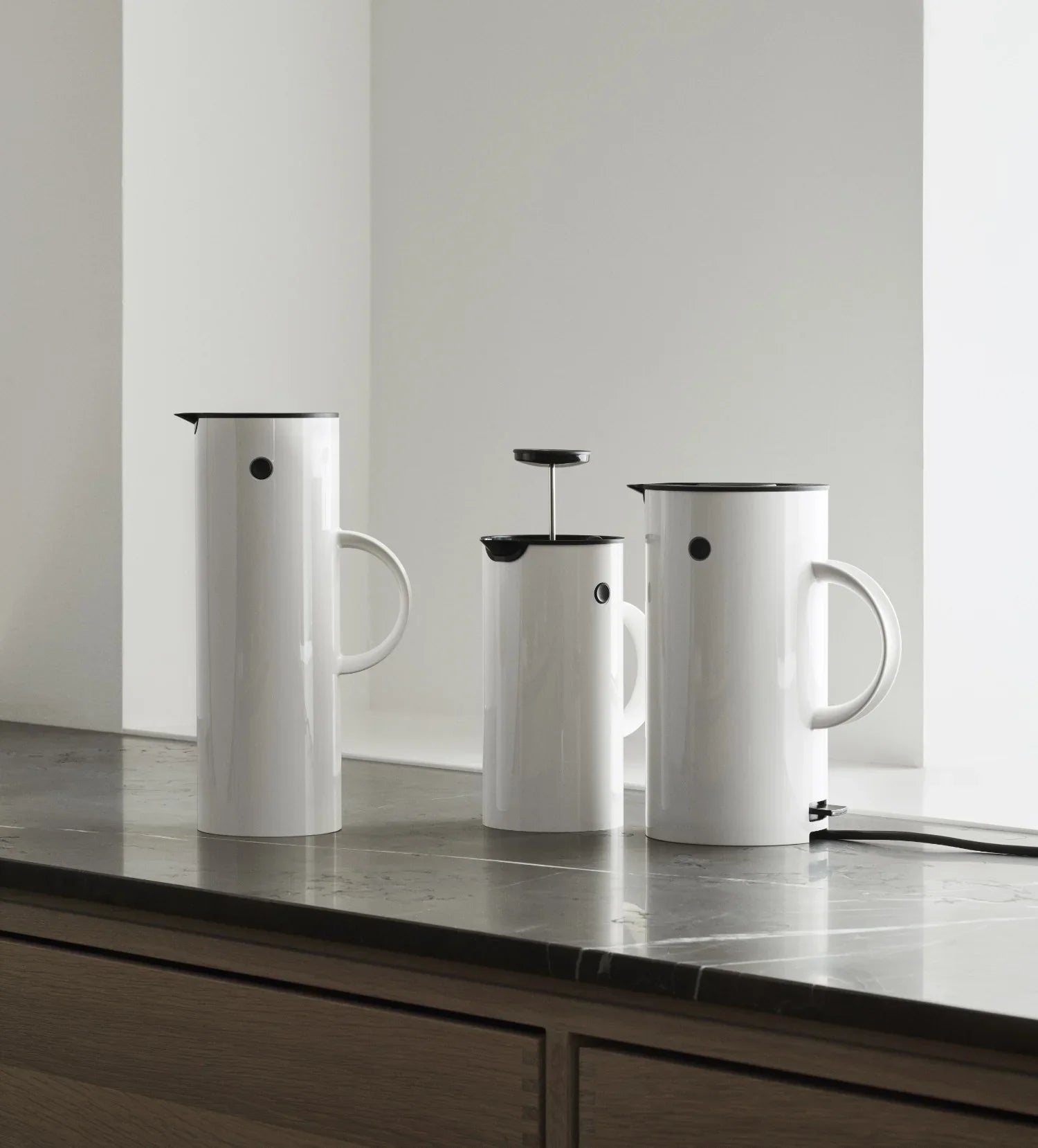 STELTON STEMPELKANDE HVID 1 LITER