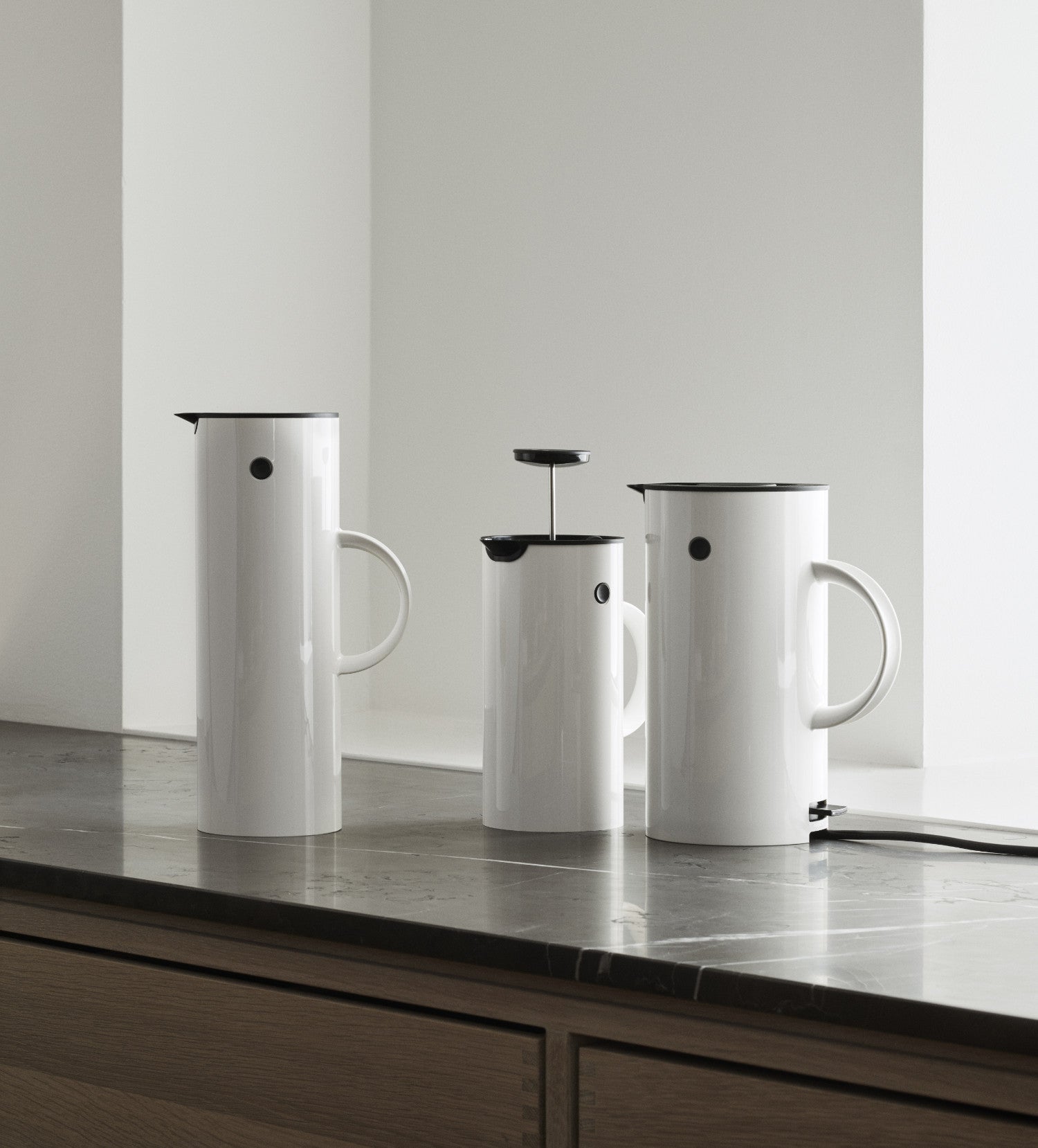 STELTON STEMPELKANDE SORT 1 L
