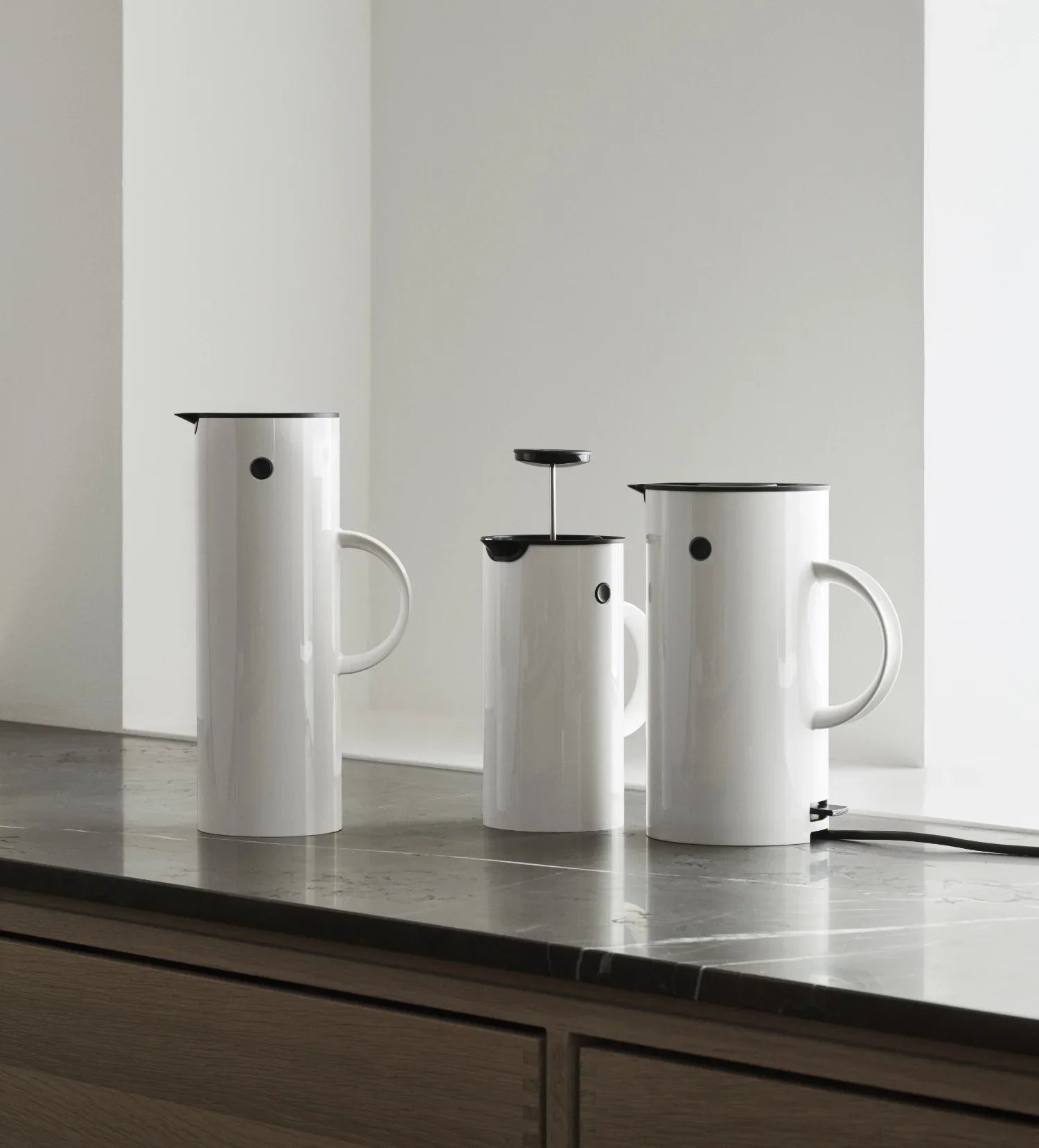 STELTON STEMPELKANDE SORT 1 L