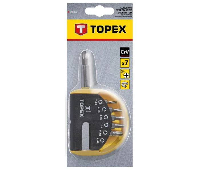 TOPEX BITSSÆT 7 DELE TORX