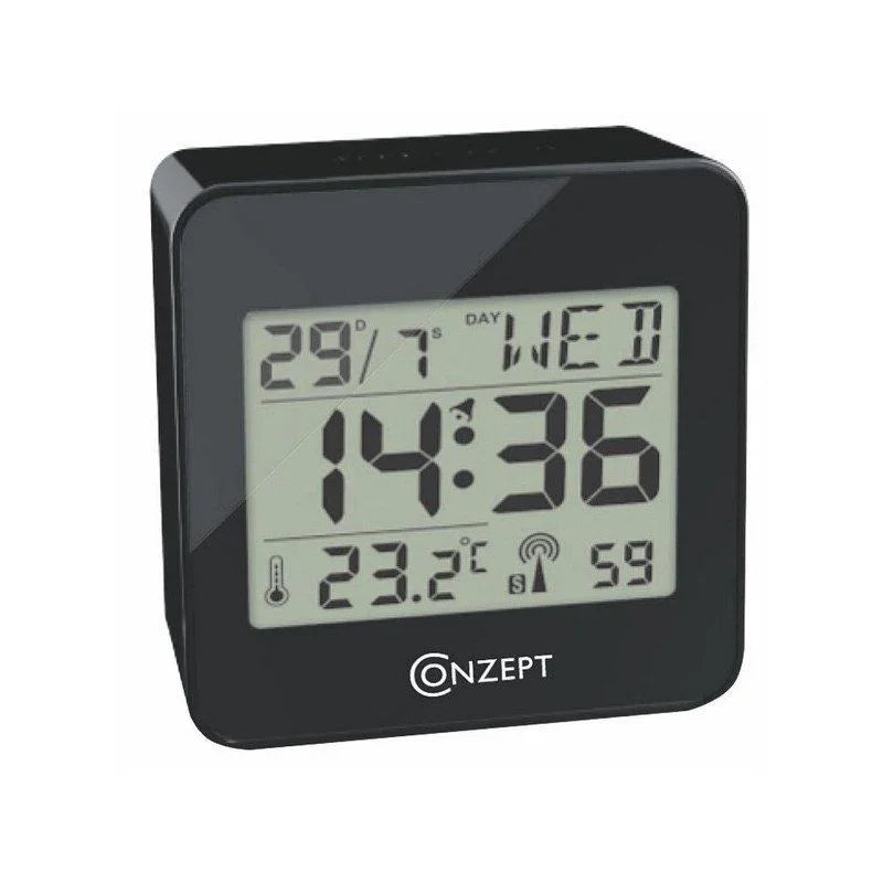 CONZEPT VÆKKEUR RADIOSTYRET SORT