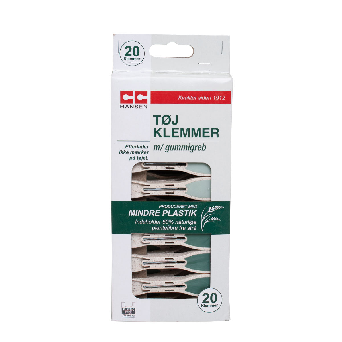 CC. TØJKLEMMER PLAST 20-PAK