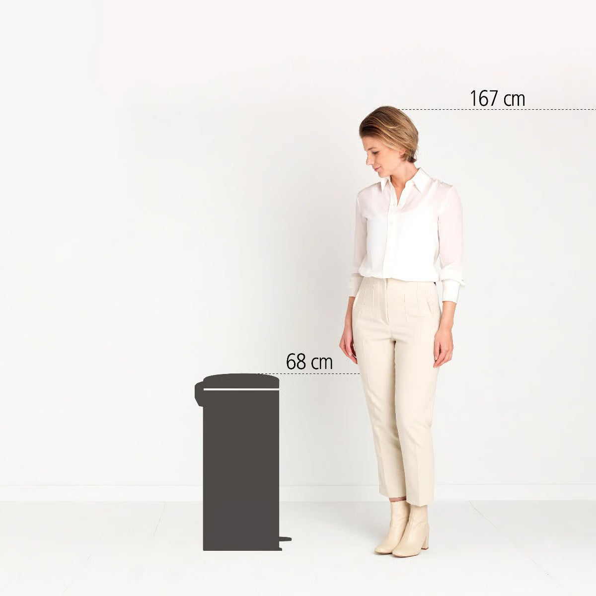 BRABANTIA PEDALSPAND 30 L. SORT