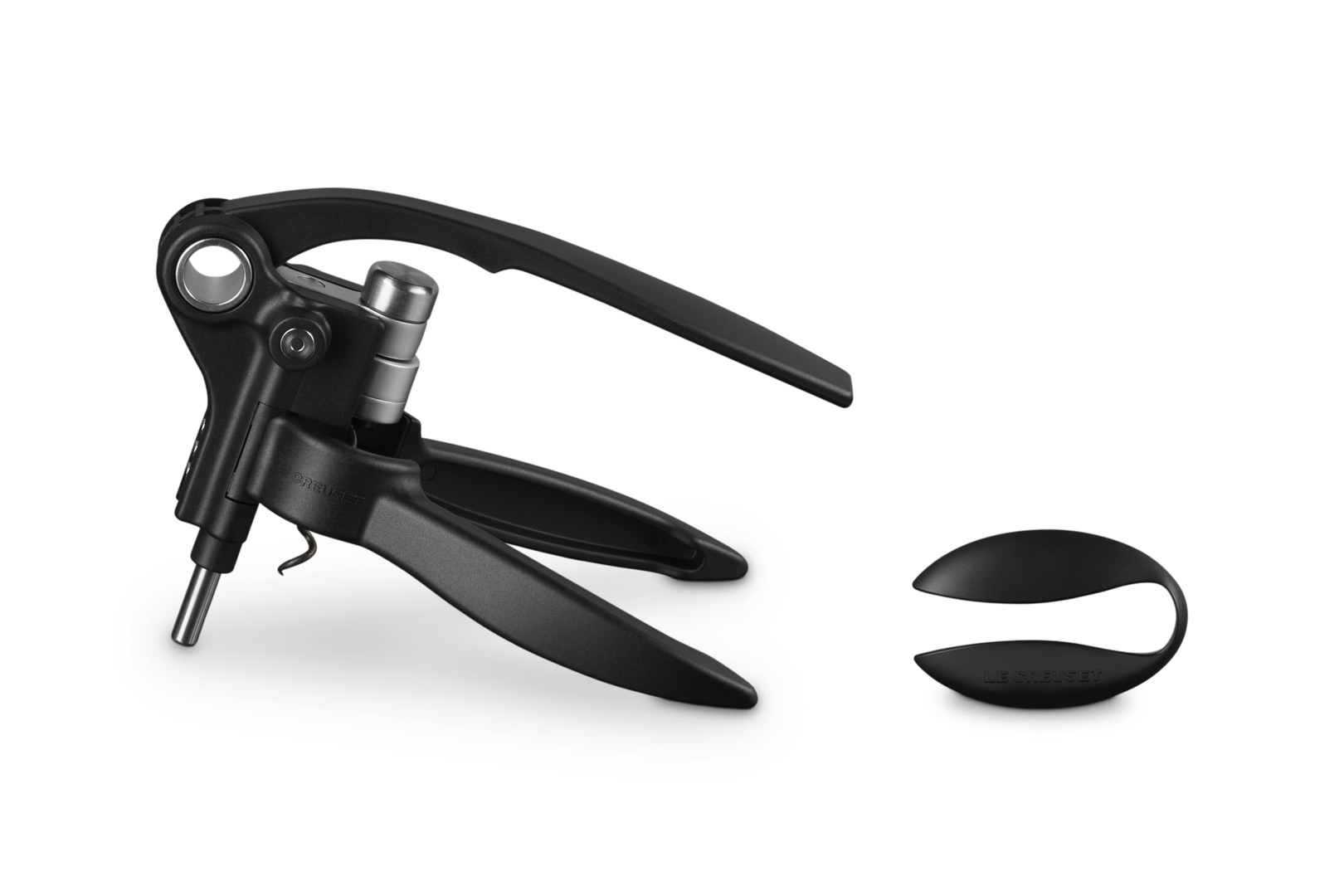 LE CREUSET PROPTRÆKKER M/FOLIESKÆRER SORT