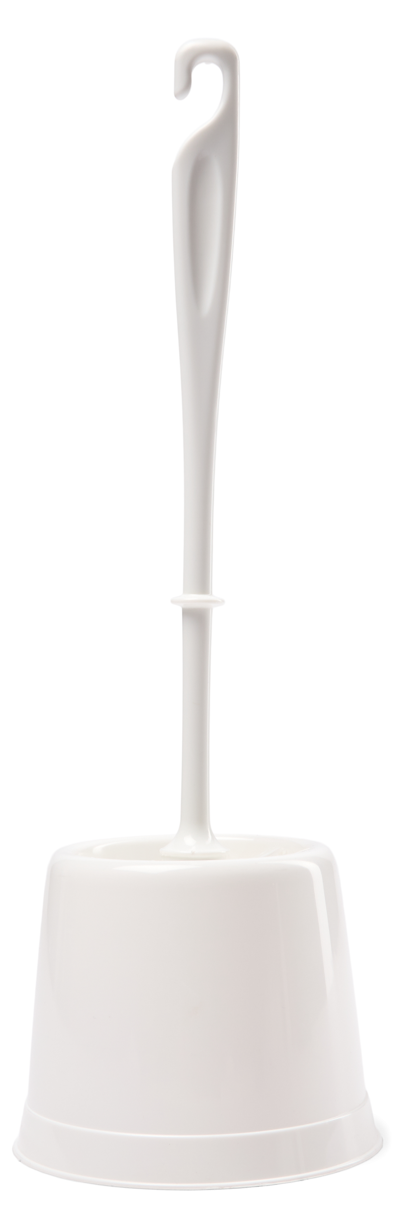 TOILETBØRSTE RUND HVID PLAST