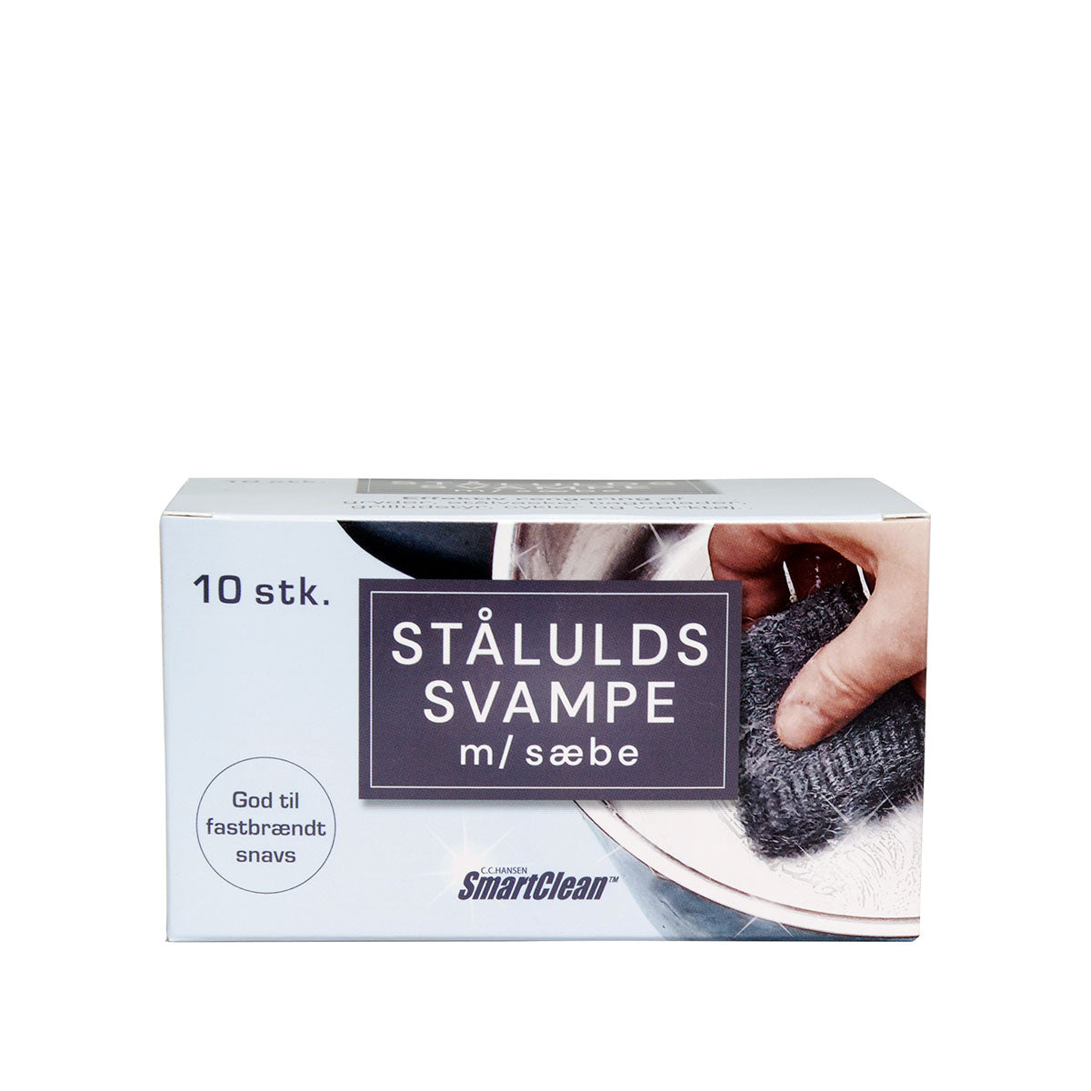 SMART CLEAN STÅLULDSSVAMPE M/SÆBE 10 STK