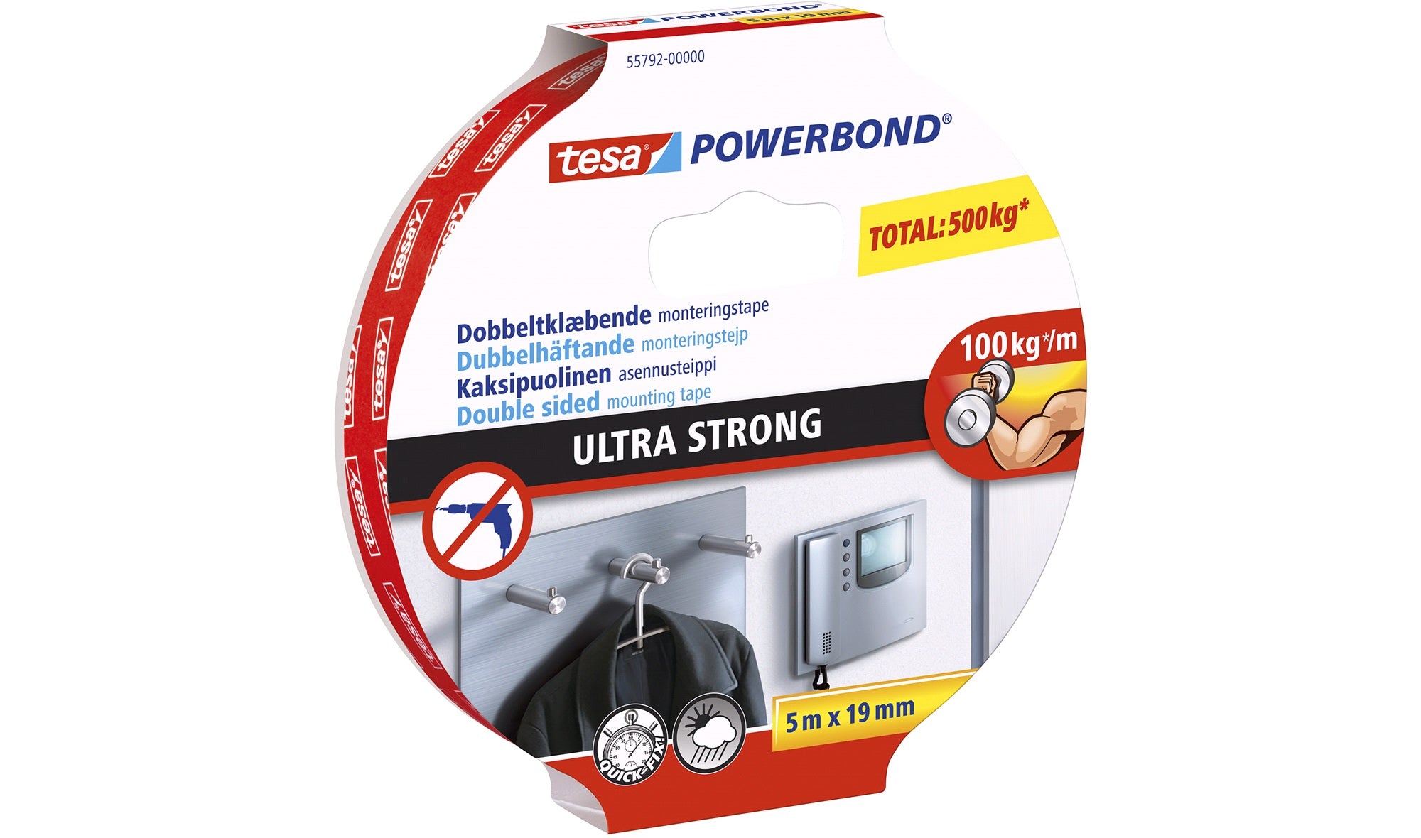 TESA DOB.KLÆB. TAPE EKSTRA STÆRK