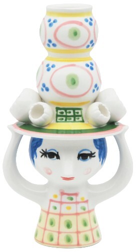 BW LYSESTAGE LADY WITH HAT 16 CM