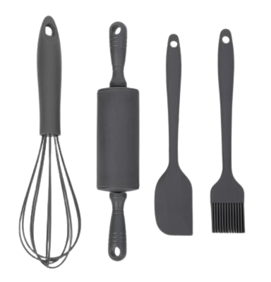 CZ BØRNE BAGESÆT 4-DELE SILIKONE